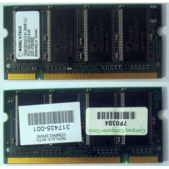 Модуль памяти 256MB DDR Memory SODIMM в Нефтекамске, DDR266 (PC2100) в Нефтекамске, CL2 в Нефтекамске, 200-pin в Нефтекамске, p/n: 317435-001 (для ноутбуков Compaq Evo/Presario) - Нефтекамск