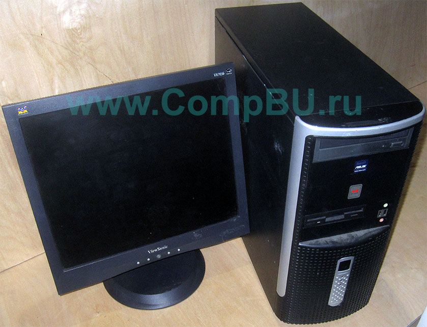 Комплект: одноядерный компьютер Intel Pentium-4 с 1Гб памяти и 17 дюймовый ЖК монитор (Нефтекамск)